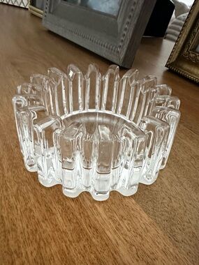Vintage glass dish ashtray jewelry accent piece